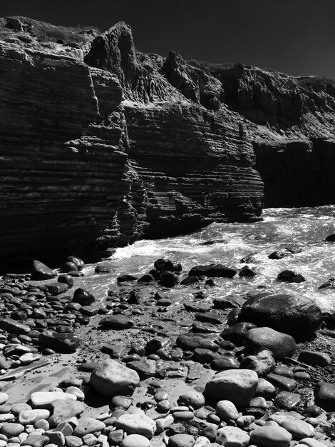 Foto vista panorámica del mar contra el cielo