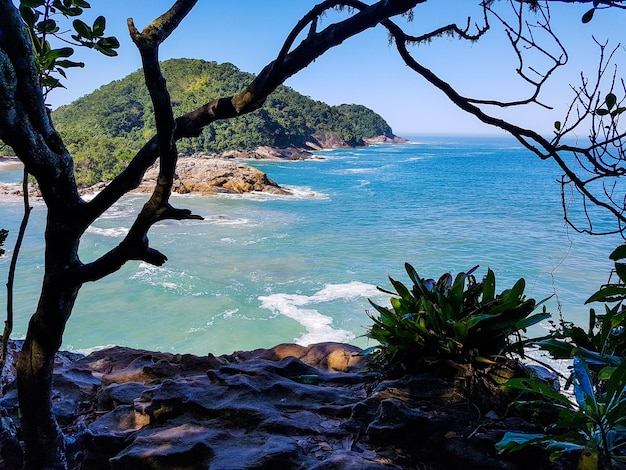 Foto vista panorámica del mar contra el cielo