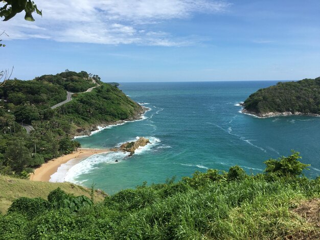 Foto vista panorámica del mar contra el cielo