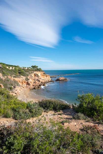 Vista panorámica del mar contra el cielo