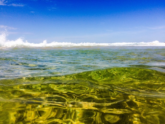 Foto vista panorámica del mar contra el cielo