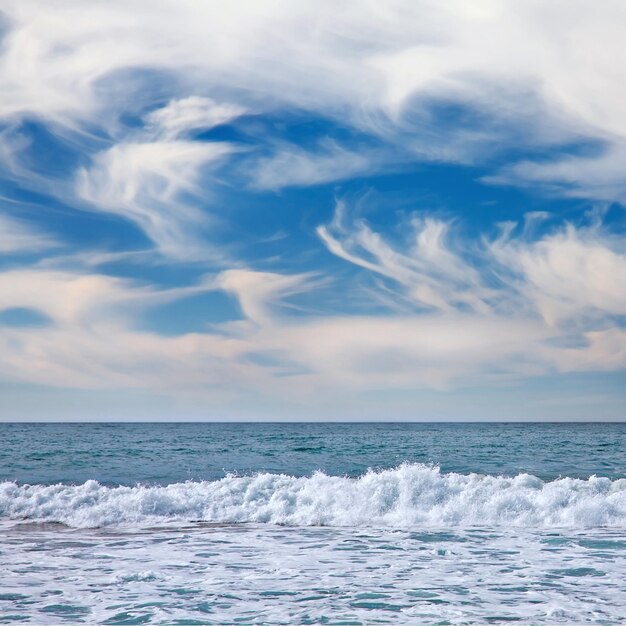 Foto vista panorámica del mar contra el cielo