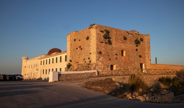 Vista panorámica de menorca al atardecer monte toro