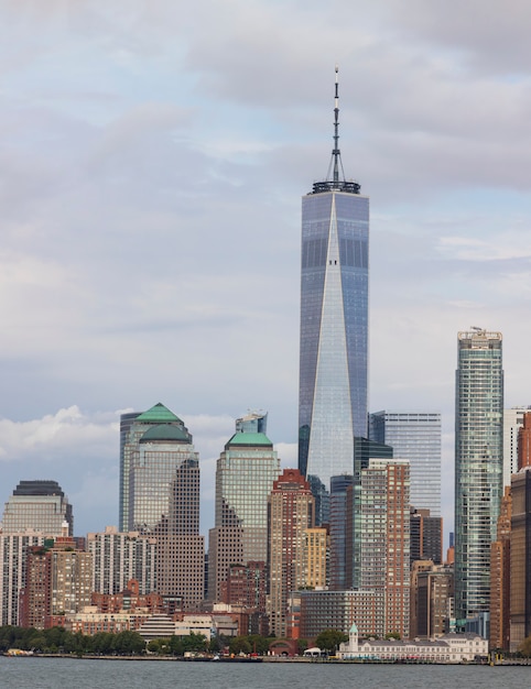 Vista panorámica de Midtown Manhattan desde Hoboken Jersey City Nueva Jersey