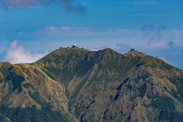 Foto vista panorámica de la montaña contra el cielo