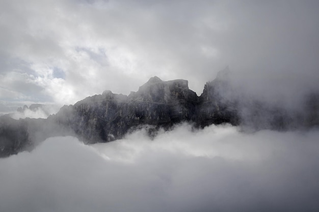 Vista panorámica de las montañas contra el cielo