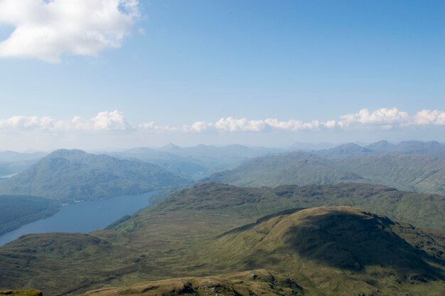 Vista panorámica de las montañas contra el cielo