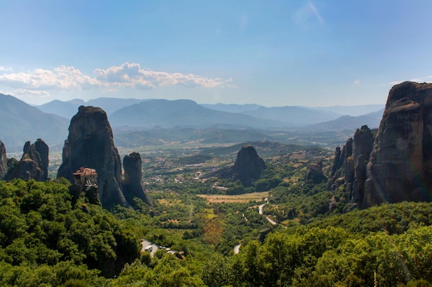 Vista panorámica de las montañas contra el cielo