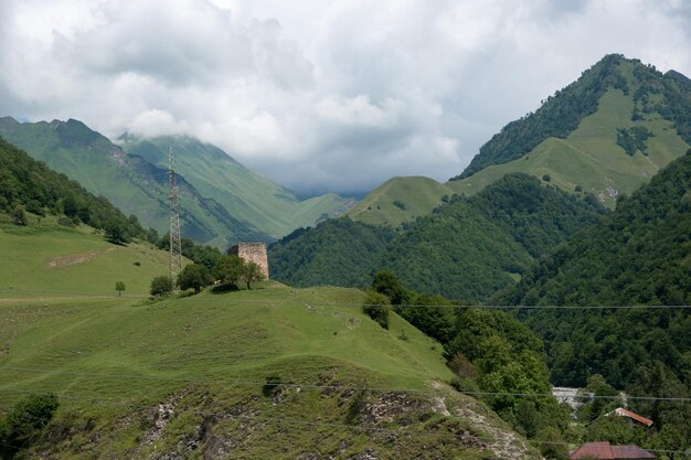 Vista panorámica de las montañas contra el cielo