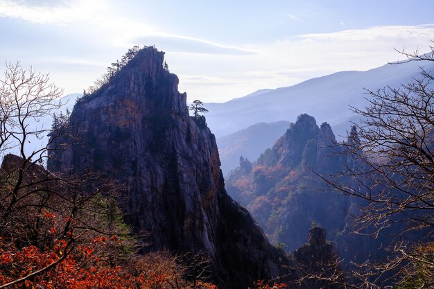 Vista panorámica de las montañas contra el cielo