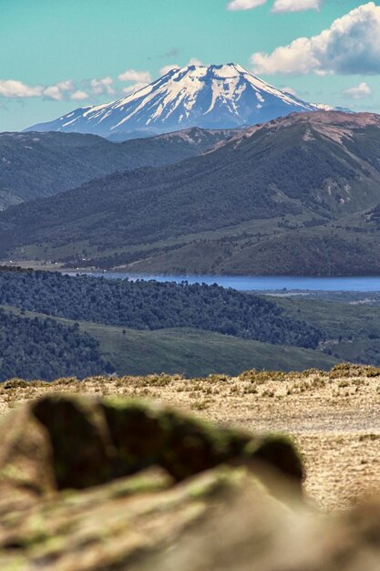 Vista panorámica de las montañas contra el cielo