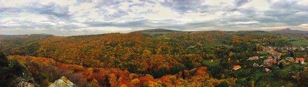 Vista panorámica de las montañas contra el cielo