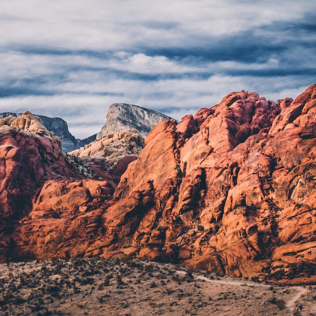 Vista panorámica de las montañas contra el cielo