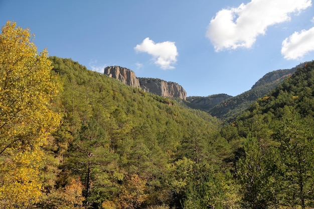 Foto vista panorámica de las montañas contra el cielo