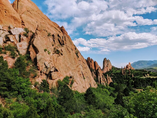 Vista panorámica de las montañas contra el cielo