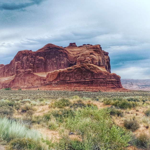 Vista panorámica de las montañas contra el cielo