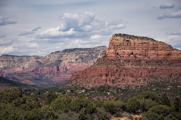 Vista panorámica de las montañas contra el cielo