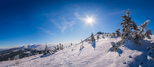 Vista panorámica de las montañas Karkonosze