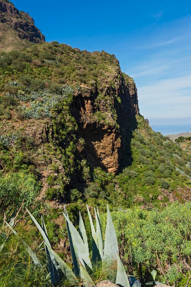 Foto vista panorámica de las montañas rocosas contra el cielo