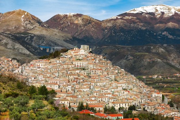 Foto vista panorámica de morano calabro