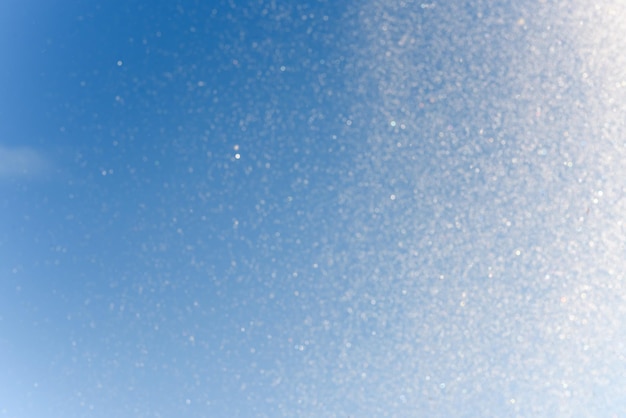 Vista panorámica de la nieve y el cielo abstractos