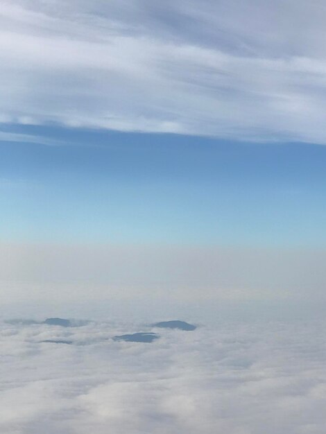 Foto vista panorámica de las nubes en el cielo