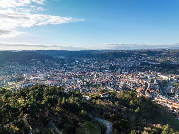 Foto vista panorámica de ourense en la región de galicia