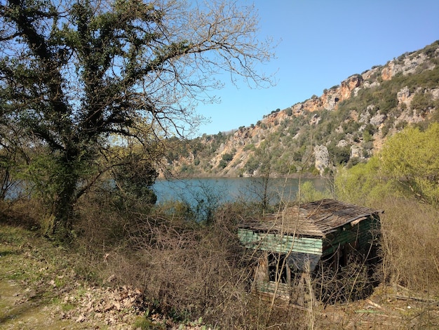 Foto vista panorámica del paisaje contra un cielo despejado