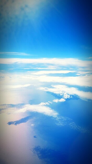 Foto vista panorámica del paisaje contra el cielo nublado