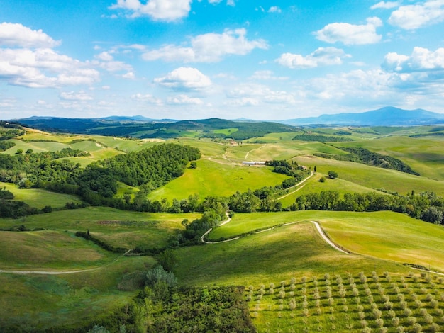 Vista panorámica del paisaje contra el cielo