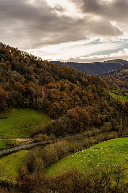 Foto vista panorámica del paisaje contra el cielo