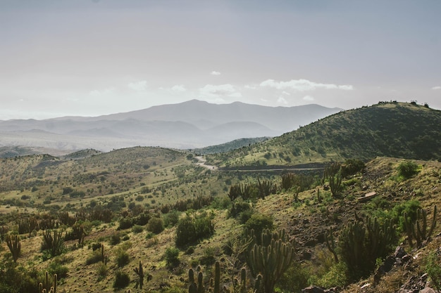 Vista panorámica del paisaje contra el cielo