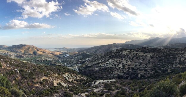 Foto vista panorámica del paisaje contra el cielo