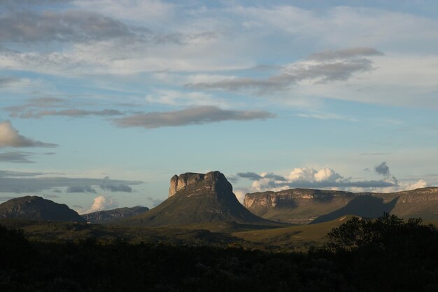 Vista panorámica del paisaje contra el cielo