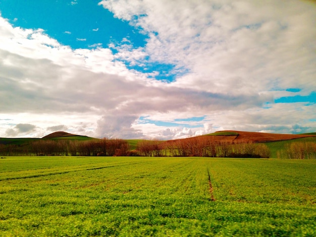 Foto vista panorámica del paisaje contra el cielo