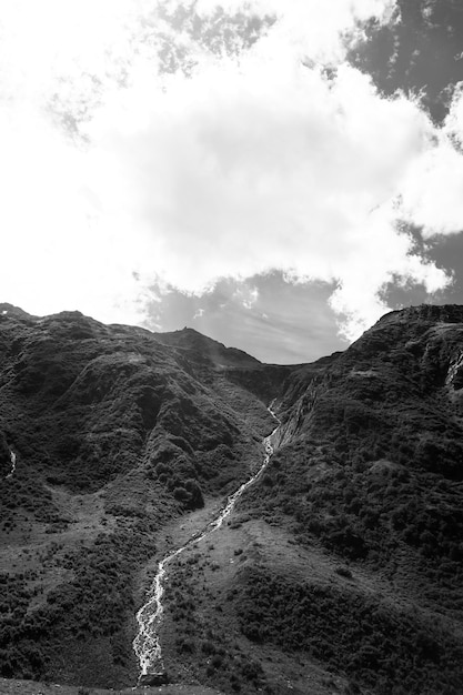 Foto vista panorámica del paisaje contra el cielo