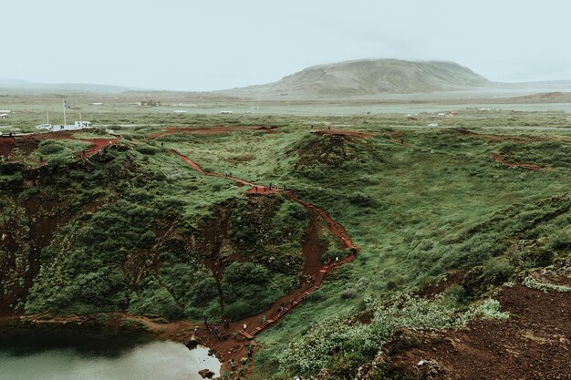 Foto vista panorámica del paisaje contra el cielo