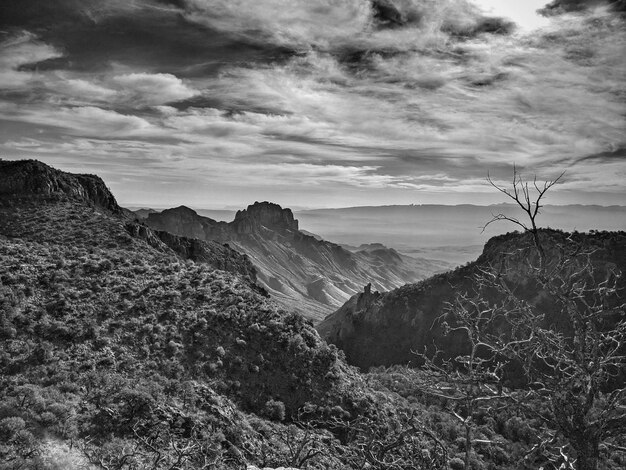 Foto vista panorámica del paisaje contra el cielo