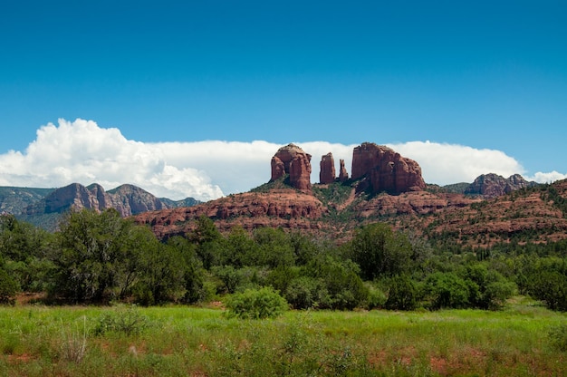 Vista panorámica del paisaje contra el cielo