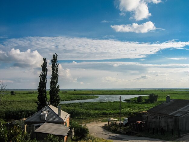 Foto vista panorámica del paisaje contra el cielo