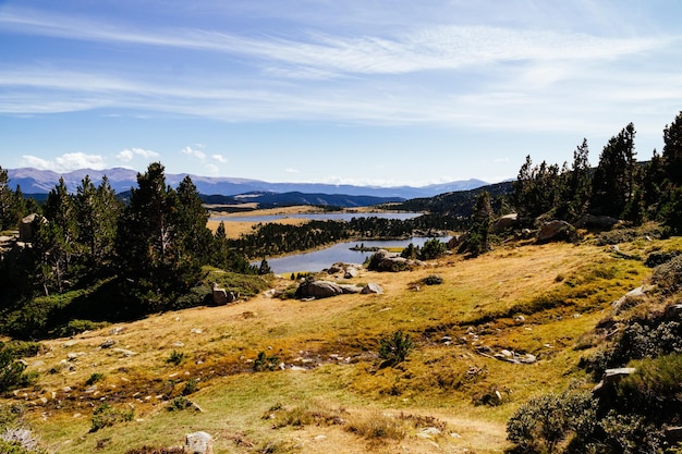 Vista panorámica del paisaje contra el cielo