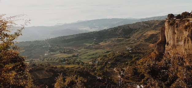 Vista panorámica del paisaje contra el cielo