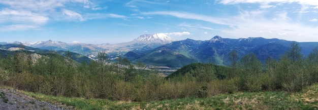 Vista panorámica del paisaje contra el cielo