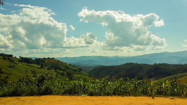 Foto vista panorámica del paisaje contra el cielo