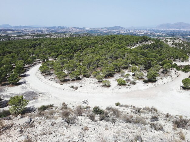 Vista panorámica del paisaje contra el cielo