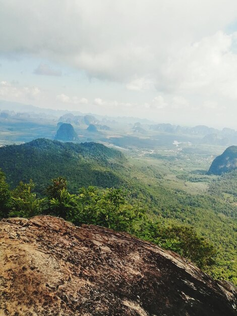 Foto vista panorámica del paisaje contra el cielo