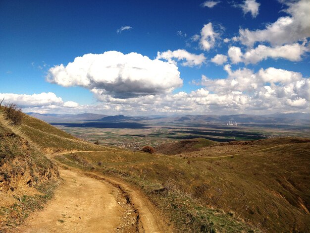 Foto vista panorámica del paisaje contra el cielo