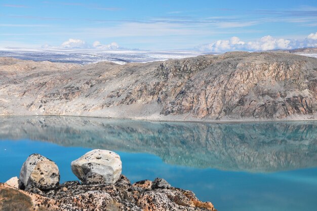 Vista panorámica del paisaje contra el cielo