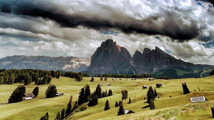 Foto vista panorámica del paisaje contra el cielo