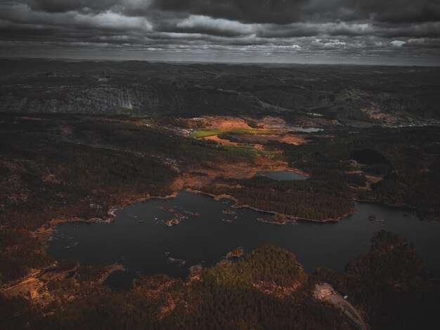 Vista panorámica del paisaje frente al cielo